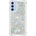 thumbnail image 2 of Case for Samsung Galaxy A15 5G Case Glitter Liquid Cute Clear Phone Case Floating Quicksand Shockproof Protective Bumper Soft TPU Case for Samsung Galaxy A15 5G Love Sliver YB, 2 of 14