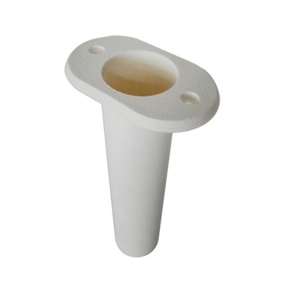 Nylon WHITE Flush Mount Fishing Rod Holder 90 Degree Boat