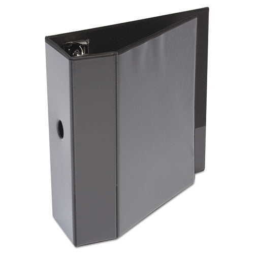 Universal UNV30755 Deluxe Easy-to-Open 5 in. Capacity 11 in. x 8.5 in. (3) D-Ring View Binder - Black