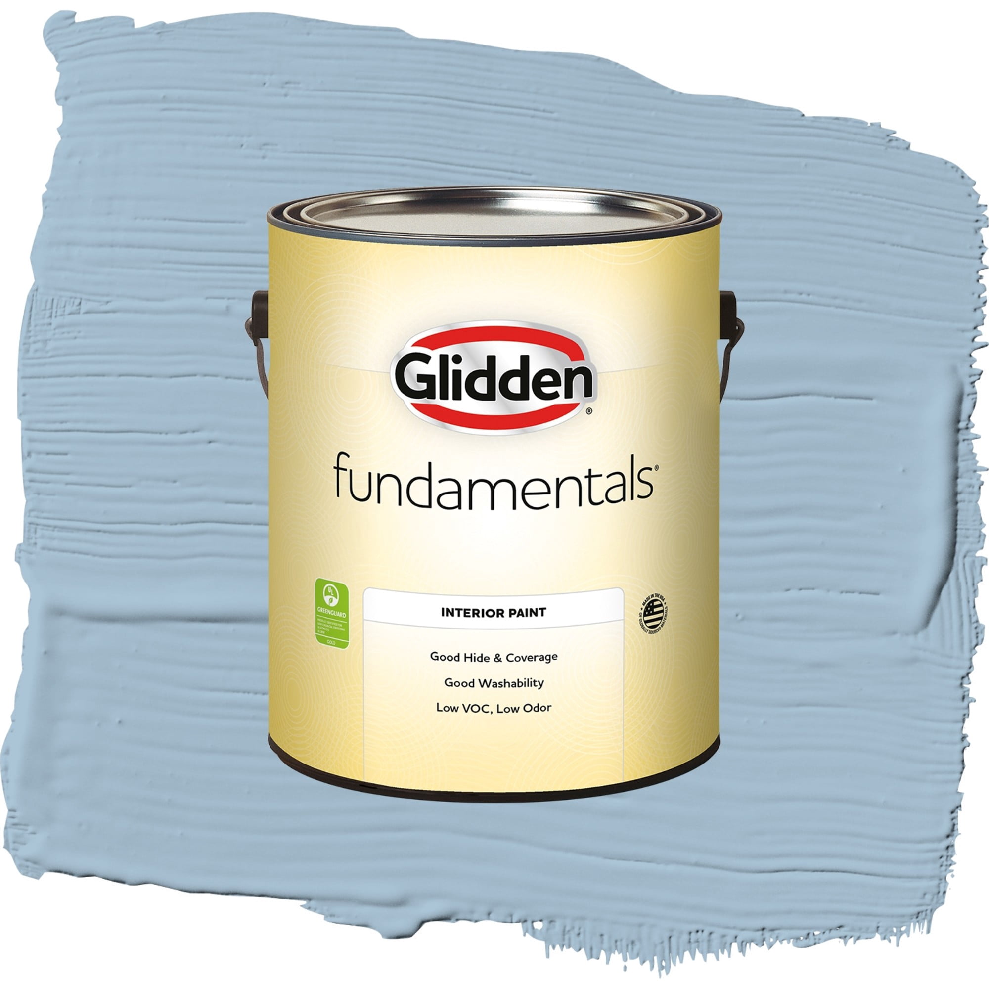 Glidden Fundamentals Always Blue Flat Interior Paint and Primer, 1 Gallon