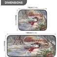 thumbnail image 3 of Winter Snowman Christmas Kitchen Rugs Xmas Holly Wreath Kitchen Mats Runner Laundry Rug Non Slip Kitchen Floor Mats Home Decor Set of 2, 3 of 6
