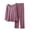 Purple, variant on Dressy Pant Suits for a Wedding Womens Soft Loungewear Outfits, Crew Neck Long Sleeve Top Wide Leg Pants, Comfortable Two Piece Home Pajama Set Orange L