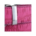 thumbnail image 4 of CTM® Leather Matte Reversible Croc Print Clamp on Buckle Belt, 4 of 5