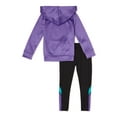 thumbnail image 3 of Cheetah Girls & Toddler Girls Performance Fleece Pullover Hoodie and Color block Leggings 2-Piece Active Set, Sizes 2T-18 & Plus, 3 of 3