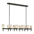 thumbnail image 4 of Alora Lighting LP338052VBCC Lucian 10 Light 52" Wide Linear Pendant - Vintage Brass /, 4 of 5