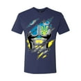 thumbnail image 2 of Ukrainian Muscle Skin Beast Mode Mens Premium Tri Blend T-Shirt, Vintage Navy, Medium, 2 of 4