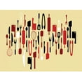 thumbnail image 2 of Grey, Jace 24x19 Black Ornate Wood Framed with Double Matting Museum Art Print Titled - Kitchen Utensils I, 2 of 4
