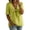 Fluorescence Yellow, variant on Women's V-Neck Bow Front Top, Casual Short Sleeve Cotton Linen Feel Empire Waist Blouse, Boho Sexy Tie Knot Summer Shirt