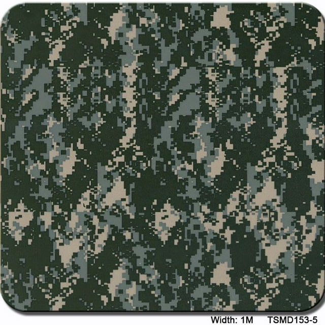 Film Hydrographique, Film d'Impression par Transfert d'Eau - Film Hydrographique à Trempage - Motif Camouflage - Haute Résolution, Film Hydrographique Graphique 1,0 Mètres Multicolore en Option, Facile à Utiliser
