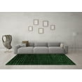 thumbnail image 3 of Ahgly Company Indoor Square Abstract Emerald Green Modern Area Rugs, 7' Square, 3 of 4