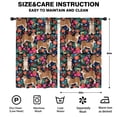thumbnail image 2 of Blackout Kids Curtains,Shiba Inu Dog and Flower Floral Childrens Insulated Curtains Set Of 2,Bedroom Essentials,Toddler Room Decor 52x84in(132x213cm), 2 of 4