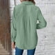 thumbnail image 5 of Sudadera con capucha gris,Blusa de manga larga con bolsillos y botones para mujer, color liso, tejido suave y transpirable, corte holgado, informal, para uso diario, sopatenor, 5 of 7