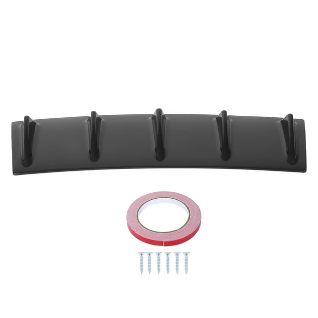 trasero, trasero universal, divisor repuesto Alerón difusor de labio de parachoques trasero resistente a la intemperie negro brillante Universal para ,Parachoques trasero, alerón trasero, difusor de p