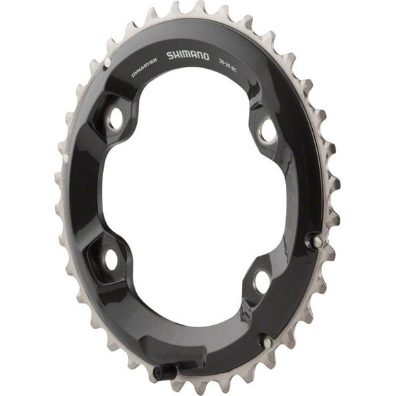 Shimano XT M8000 11-Speed Chainring - Black Tooth Count: 36 Chainring BCD: 96 Shimano Asymmetric