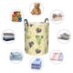 thumbnail image 4 of Fotbe Green And Purple Grapes Cesto de Ropa con Asas, Cesto Impermeable de Gran Capacidad, Bolsa de Lavado para Dormitorio, Cesto de Ropa con Ruedas y Asas-Small, 4 of 6