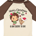 thumbnail image 4 of Inktastic Merry Christmas to me, a Big Sister to be Girls Long Sleeve Baby Bodysuit, 4 of 5