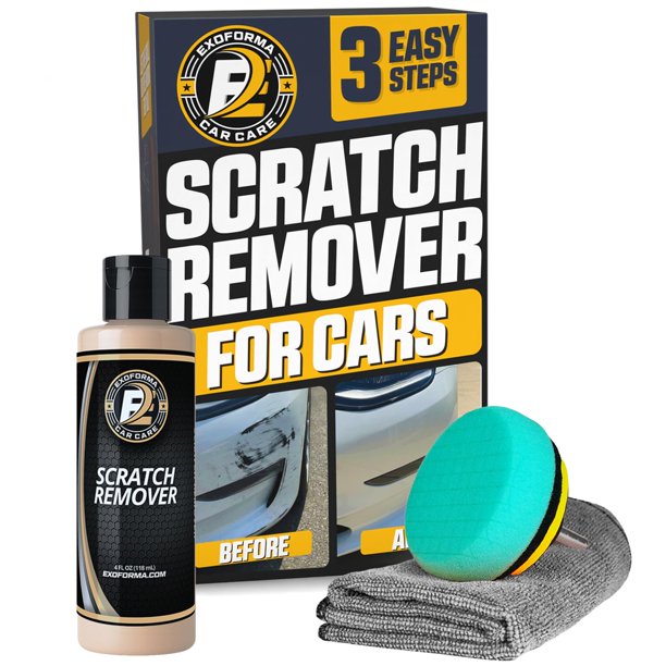 Kit removedor de rayones para auto ExoForma de 118 ml con almohadilla para taladro