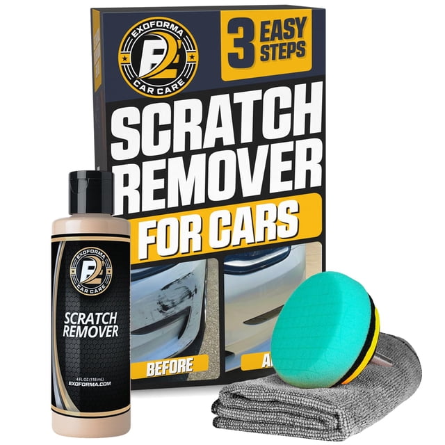 Kit removedor de rayones para auto ExoForma de 118 ml con almohadilla para taladro