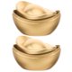 thumbnail image 1 of Caja de almacenamiento para el hogar con 2 lingotes de oro para caramelos, adorno de estilo chino, 1 of 6