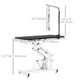 thumbnail image 3 of PawHut Height Adjustable Pet Grooming Table for Dogs Black, 3 of 10