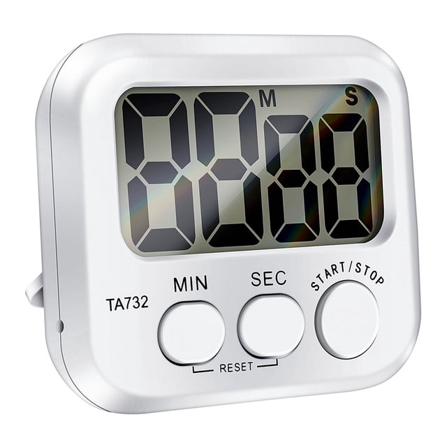 Temporizador De Cocina Digital, Pantalla Grande Fuente Grande, Cocción Trasero Magnético, Alarma
