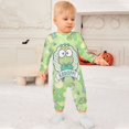 thumbnail image 3 of Keroppi Baby Footless Rompers, Long Sleeve Baby Onesie Jumpsuit for Boys Girls, 3 of 8