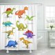 thumbnail image 1 of ABPHQTO Tyrannosaurus Lesothosaurus Styracosaurus Iguanodon Stegosaurus Diplodocus Cortinas de ducha de baño 152x180 cm ABPHQTO PKNMT60x72Shower-4155, 1 of 2