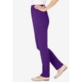 thumbnail image 3 of Woman Within Plus Size Petite Knit Hassle-Free Pull-On Elastic-Waist Pants, 3 of 5