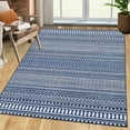 thumbnail image 4 of Haperlare Boho Area Rug 3' x 5' Geometric Rug Boho Chenille Indoor Area Rugs Machine Washable Vintage Carpet Kitchen Entryway Living Room Bedroom Decor, Navy Blue, 4 of 5