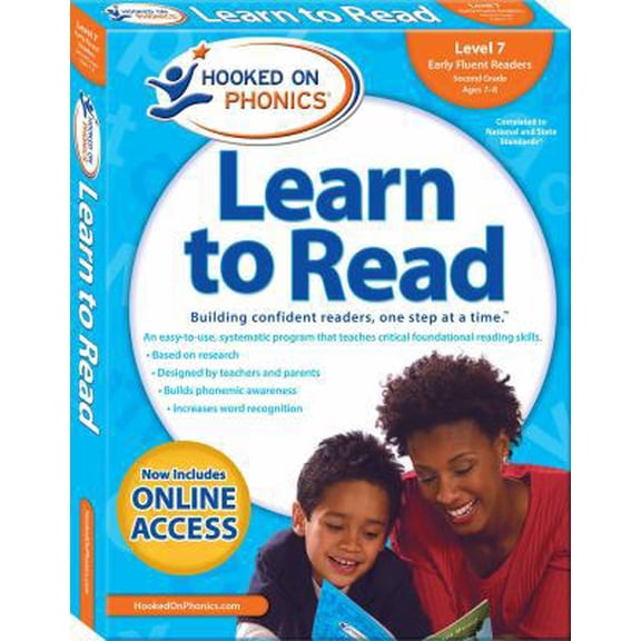 Pre-Owned Hooked on Phonics Learn to Read - Level 7: Early Fluent Readers (Second Grade Ages 7-8) (Paperback) 1940384168 9781940384160