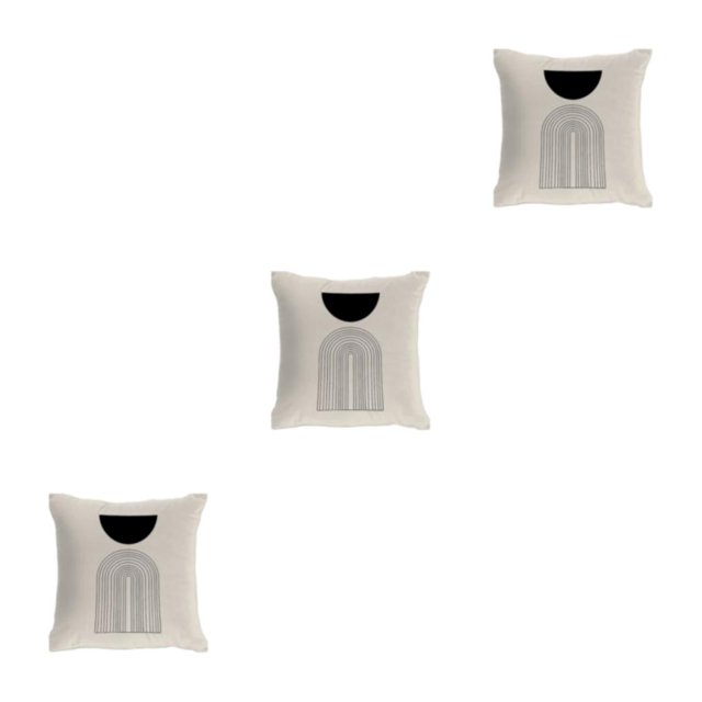 Transemion Throw Pillows Cover Soft And Durable For Home Decoration Easy To Clean Polyester Cushion Cover Pillow Cover Fit W0134-4 3Set