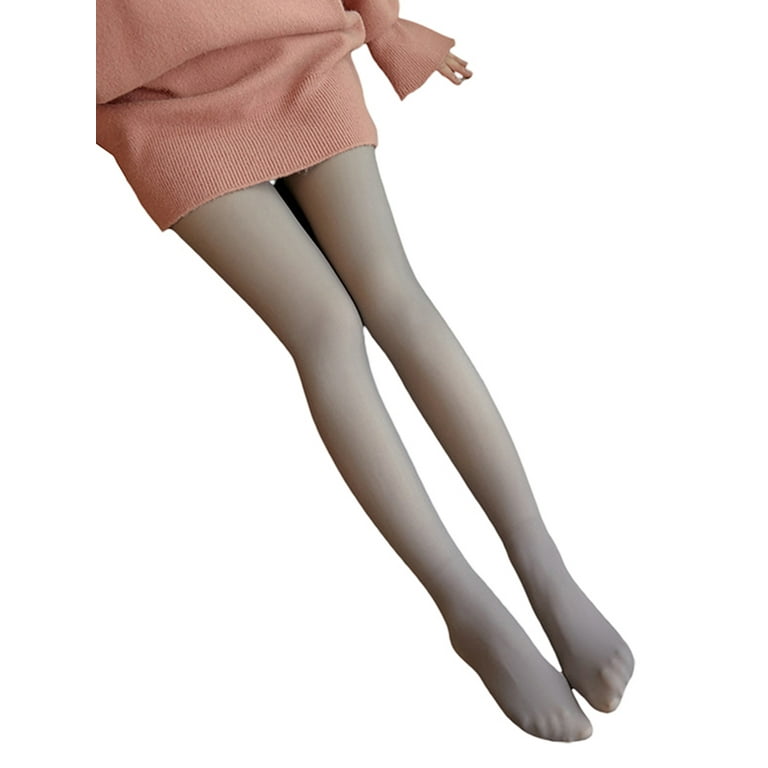Women Girls Fleece Lined Tights Leggings Flawless Translucent Slim Stretchy  Pant Autumn Winter Warm Pantyhose 