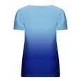 thumbnail image 5 of Camiseta informal de manga corta con cuello cuadrado y estampado para mujer Fridja  bn3193, 5 of 5