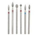 thumbnail image 1 of Cabezal de pulido de uñas, 6 piezas/paquete de clavos de acero inoxidable, cabezal de taladro para uñas de acero inoxidable, broca para uñas compacta y ligera, 1 of 8