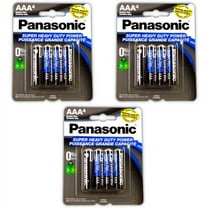 12pc Panasonic AAA Batteries Super Heavy Duty Power Carbon Zinc Triple A Battery 1.5v
