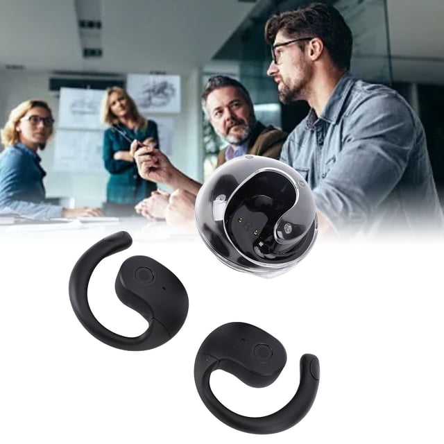 Al Translation Earphone, Transcribes 5.4 Real Time Simultaneous Interpretation Translator Device Earbuds 140 Languages for Travel ,Black,Beige,Purple