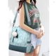 thumbnail image 3 of Mochilas Casuales Resistentes Al Agua De Hombro Versátiles Con Lindo Colgante De Pompón, 3 of 4