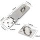 thumbnail image 2 of Pestillo de seguridad para puerta de acero inoxidable de 5 pulgadas, con cierre de seguridad, extra grueso, con tornillos, acabado cepillado, paquete de 2 (5 pulgadas), 2 of 5