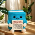 thumbnail image 4 of Crochet Emotional Support Book, Handmade Positive Energy Knitted Book, Cute Room Decoration,2025 Inspirational Graduation Gift(Mix), 4 of 5