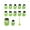 Green, variant on Shoreew 12Pcs Fruit Vegetable Cutter Shapes Set Mini Cookie Cutters Fruit Cookie Pastry Stamps Mold Reusable Food Shape Cutter Kit Kitchen Helper