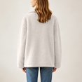 thumbnail image 3 of Womens Sherpa Jacket Winter Warm Soft Jacket Soft, Cozy, Long Sleeve, Pockets, Winter Wear, Casual (White L), 3 of 5