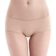 thumbnail image 3 of LIQQY Women's 4 Pack Cotton Mid Rise Full Coverage Lace Hipster Brief Panty Underwear (M, Nude), 3 of 4