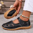 thumbnail image 5 of XIMIN Women Closed Toe Sandals with Hook Loop Strap and Arch Support Orthopedic Walking Footwear Fashion Beach Vacation Wedge Heel Shoe Summer Party Soft Sole Casual Slipper, 5 of 6