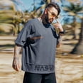 thumbnail image 2 of Camisetas para hombre, camiseta holgada de gran tamaño con letras para hombre, estampado trashy Y2k, ropa holgada, ropa popular coreana, ropa de calle S, 2 of 4