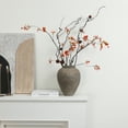 thumbnail image 5 of LuxenHome Rustic Ceramic Vase, 12.4" Tall Terracotta Pot with Earthy Gray-Brown Finish, Handcrafted, 5 of 10