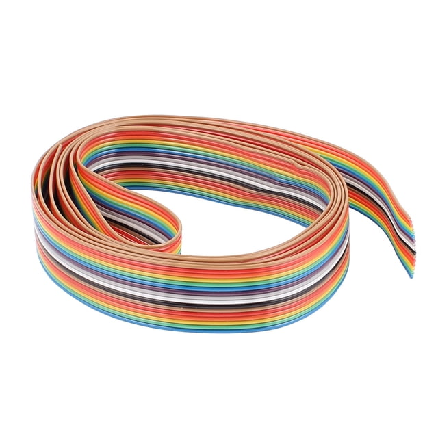 cable de cinta plana Arco iris Paso 1,25 mm 1,5 m de longitud flexible de 16 pines