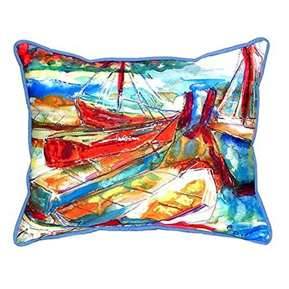Betsy Drake SN408 11 x 14 in. Betsys Marina Small Indoor & Outdoor Pillow