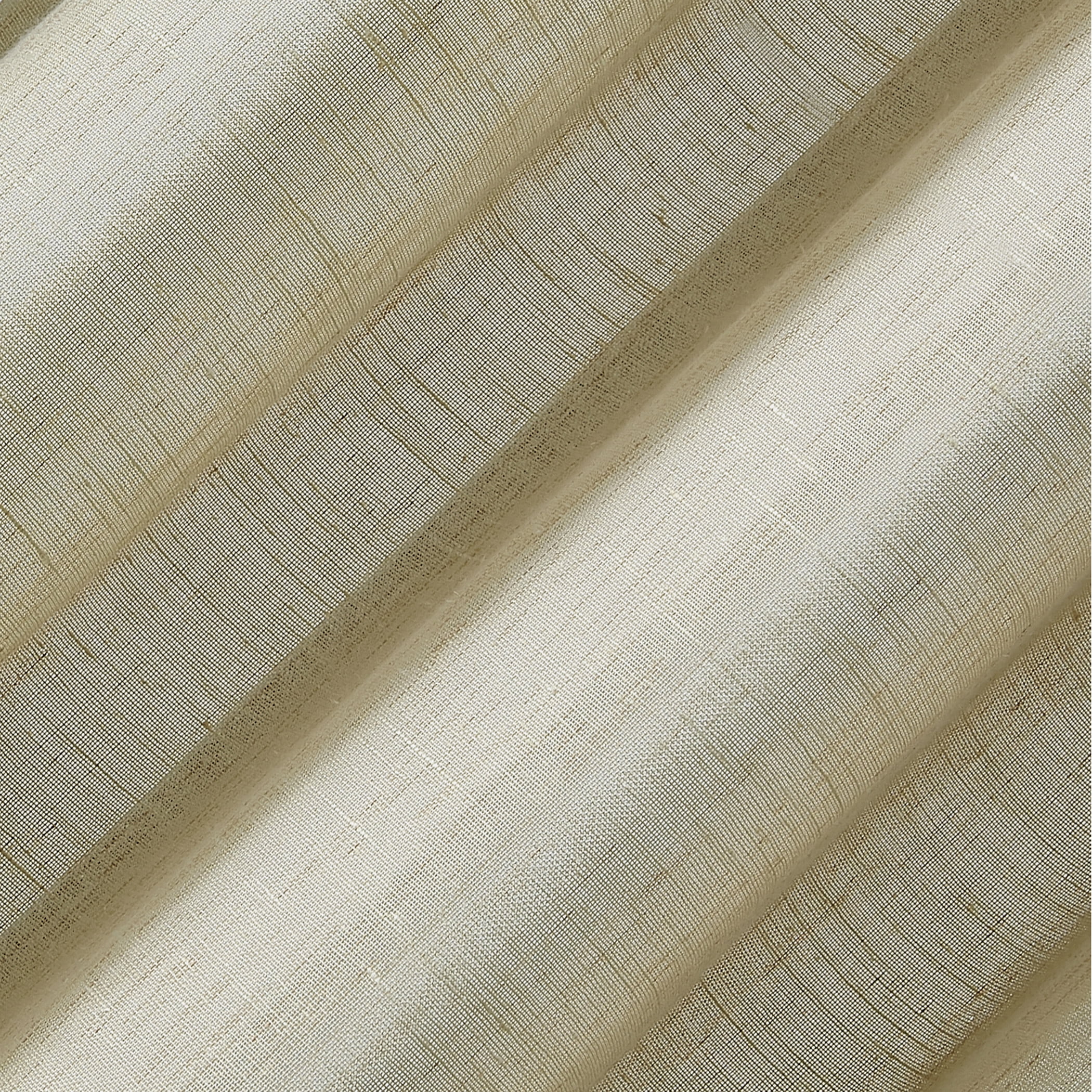Archaeo 2-Pack Slub Textured Linen Blend Cafe Curtain Pair, 56"W X 24"L, Linen
