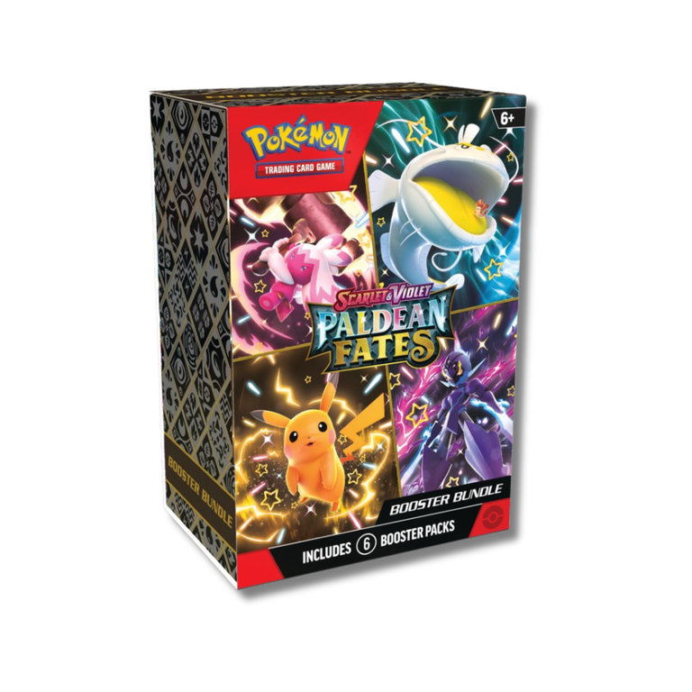 Pokemon Scarlet and Violet Paldean Fates Booster Bundle, 2-Pack, 12 Booster  Packs - Walmart.com