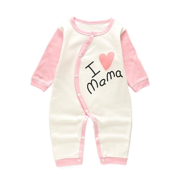 Combinaisons pour Enfants Filles Nouveau-Né Bébé Manches Longues Col Rond Imprimé Dessin Animé Loisirs Fille Combinaison 12-18 m